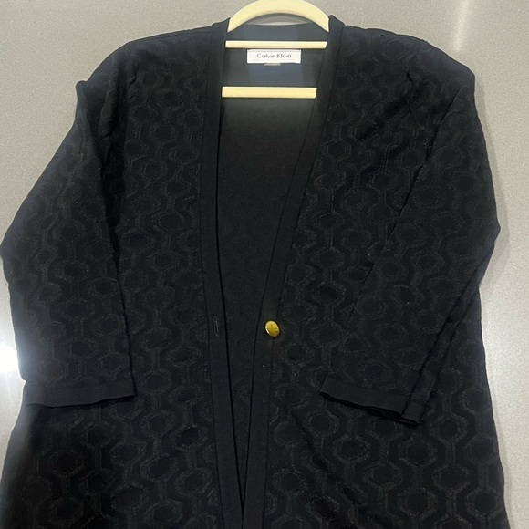 Calvin Klein long Cardigan Sweater Size M - Picture 7 of 12